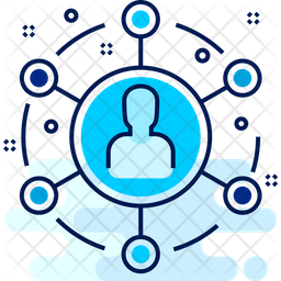 Business Connectivity Icon Of Colored Outline Style 256x256 Business Connectivity Icon Of Colored Outline Style