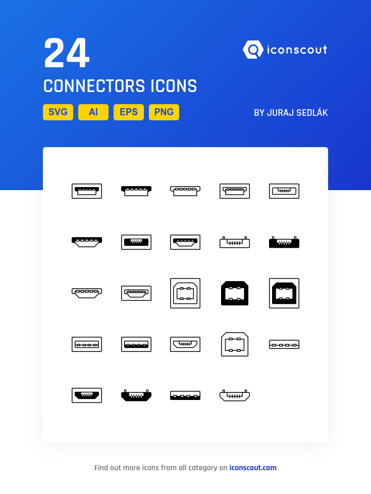 735x977 Connectors Icon Pack