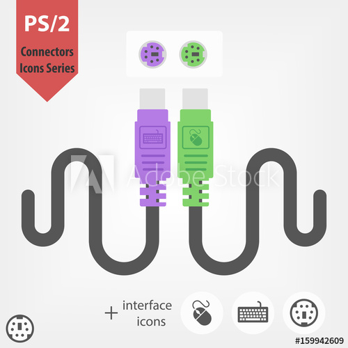 500x500 Connectors Icons Series Connector For Keyboard And Mouse