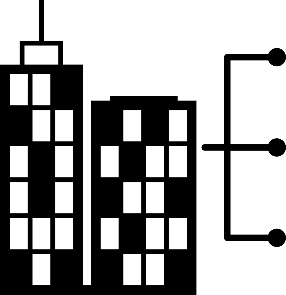 950x980 Skyscraper Buildings Linked To Connectors Png Icon Free