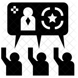 256x256 Consensus Icon Of Glyph Style