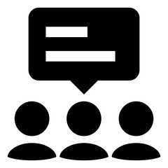 240x240 Crowd Consensus Vector Icon