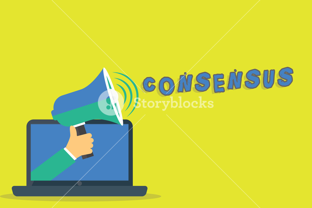 1000x667 Word Writing Text Consensus Business Concept For General