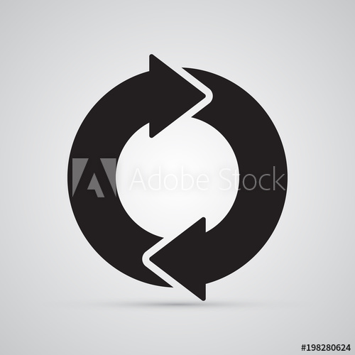 500x500 Carved Silhouette Flat Icon, Simple Vector Design Circle