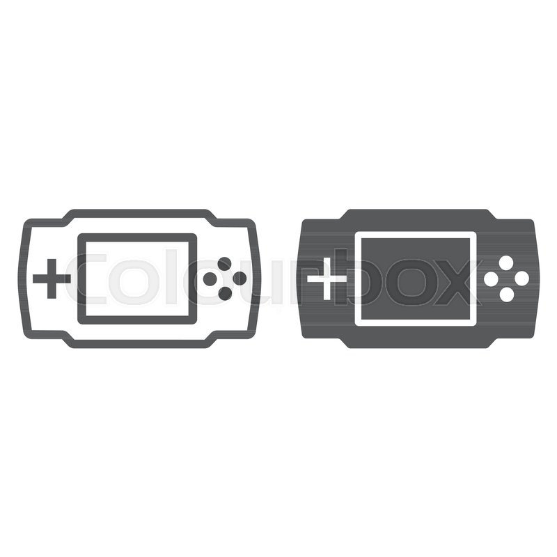 Game Console Line And Glyph Icon, Stock Vector Colourbox 800x800 Game Console Line And Glyph Icon, Stock Vector Colourbox