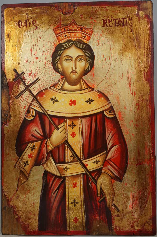 662x1000 Saint Constantine Hand Painted Icon