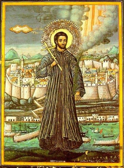 418x566 St Constantine The New Martyr Of Hydra, Th Century, Paper Icon