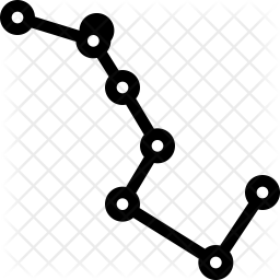 256x256 Constellation Icon Of Line Style