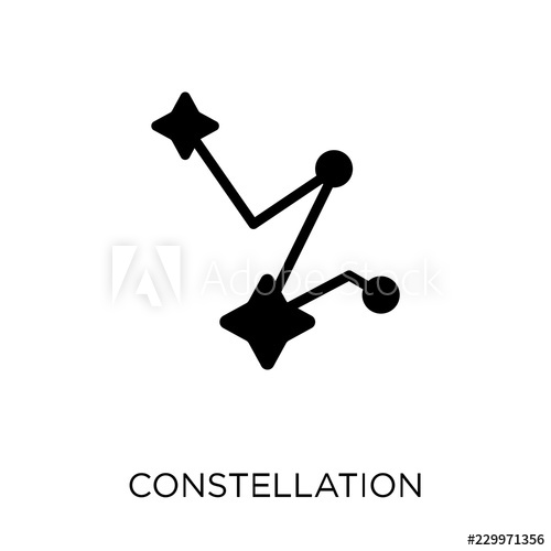 500x500 Constellation Icon Constellation Symbol Design From Astronomy