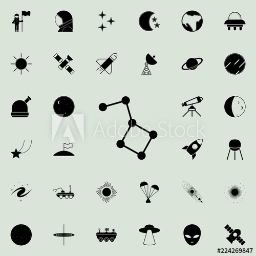 500x500 Constellation Icon Space Icons Universal Set For Web And Mobile