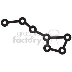 300x300 Little Dipper Constellation Vector Icon Clipart Royalty Free Gif