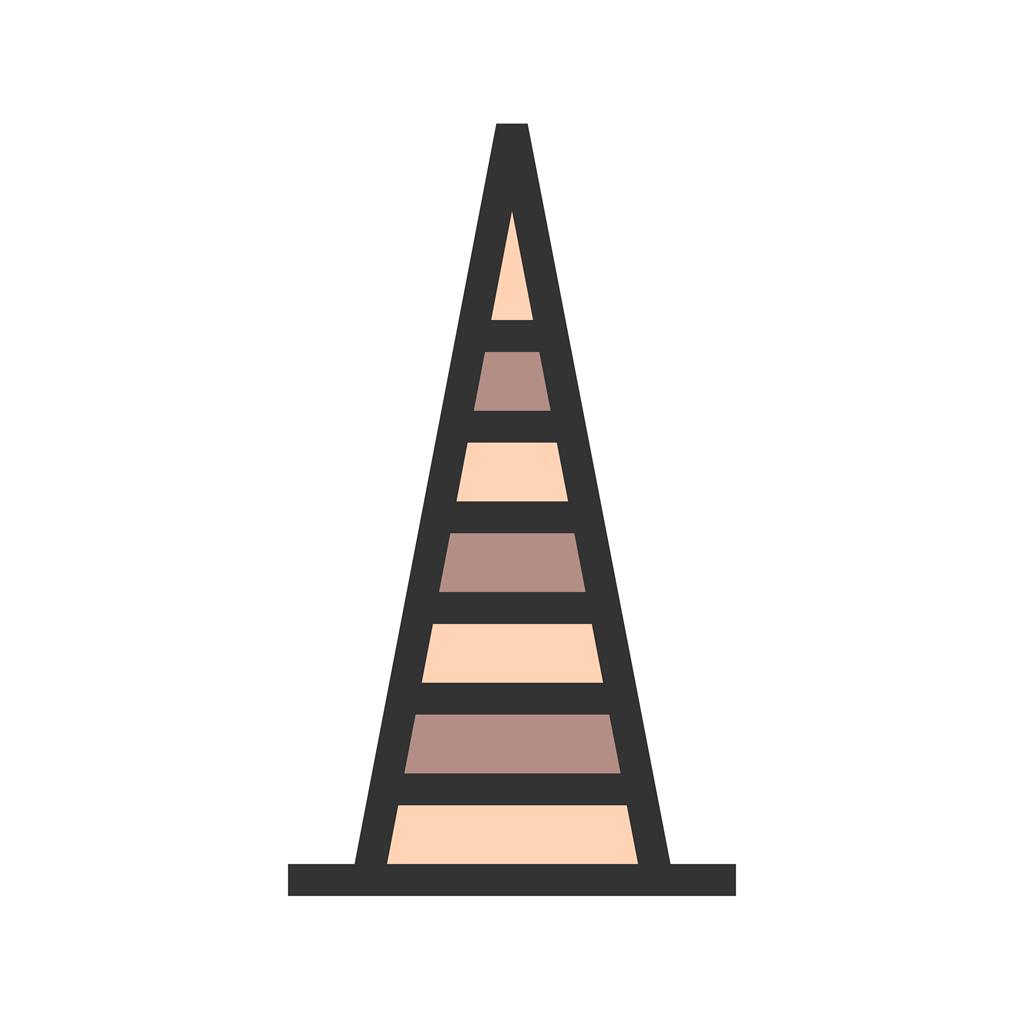 1024x1024 Construction Cone Line Filled Icon