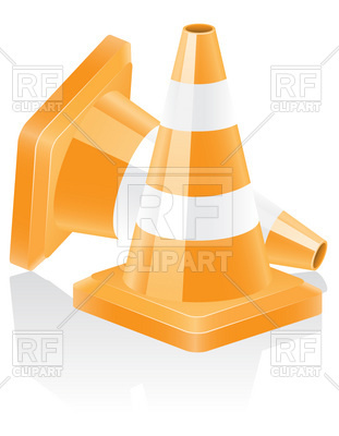 311x400 Icon Of Traffic Cone Vector Image Of Objects Konturvid
