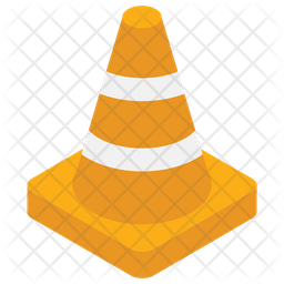 256x256 Traffic Cone Icon Of Isometric Style