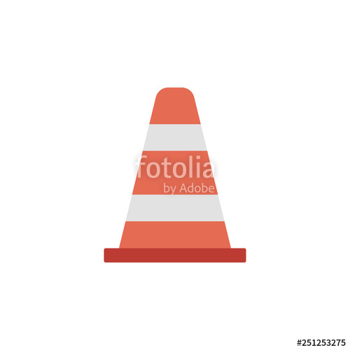 500x500 Cone, Traffic Cone Icon Element Of Color Construction Icon