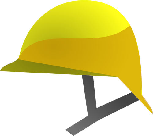 500x446 Vector Graphics Of Yellow Construction Helmet Icon