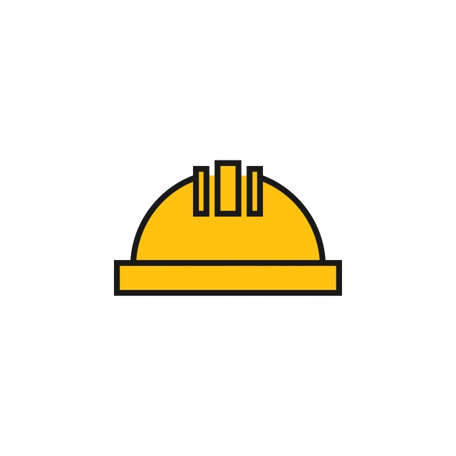 640x640 Construction Helmet Graphic Design Template Vector Illustration