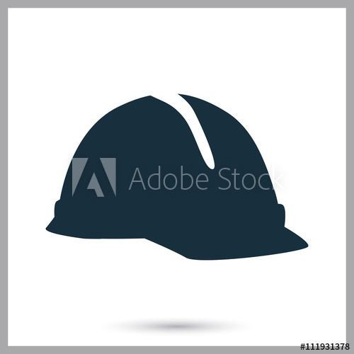 500x500 Construction Helmet Icon On The Background