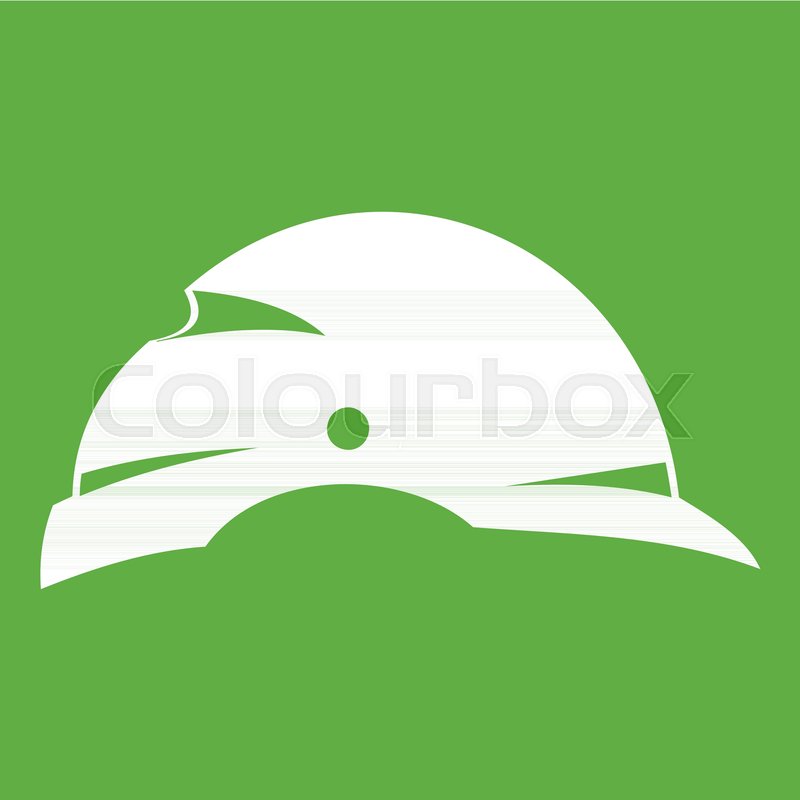 800x800 Construction Helmet Icon White Stock Vector Colourbox