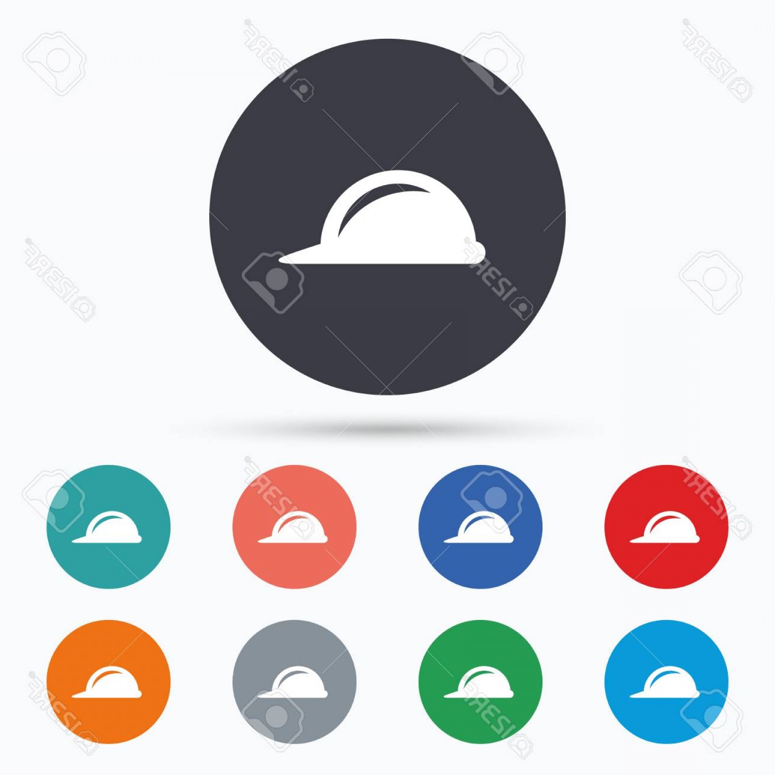 1560x1560 Photostock Vector Hard Hat Sign Icon Construction Helmet Symbol