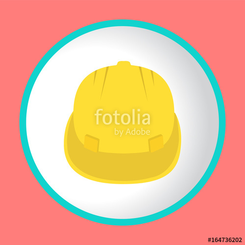 500x500 Vector Construction Helmet Icon Design Logo Stock Image