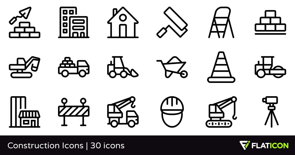 1200x630 Construction Icons Free Icons