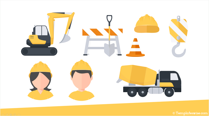 859x478 Construction Icons For Powerpoint
