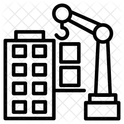 256x256 Building Construction Icon Of Line Style