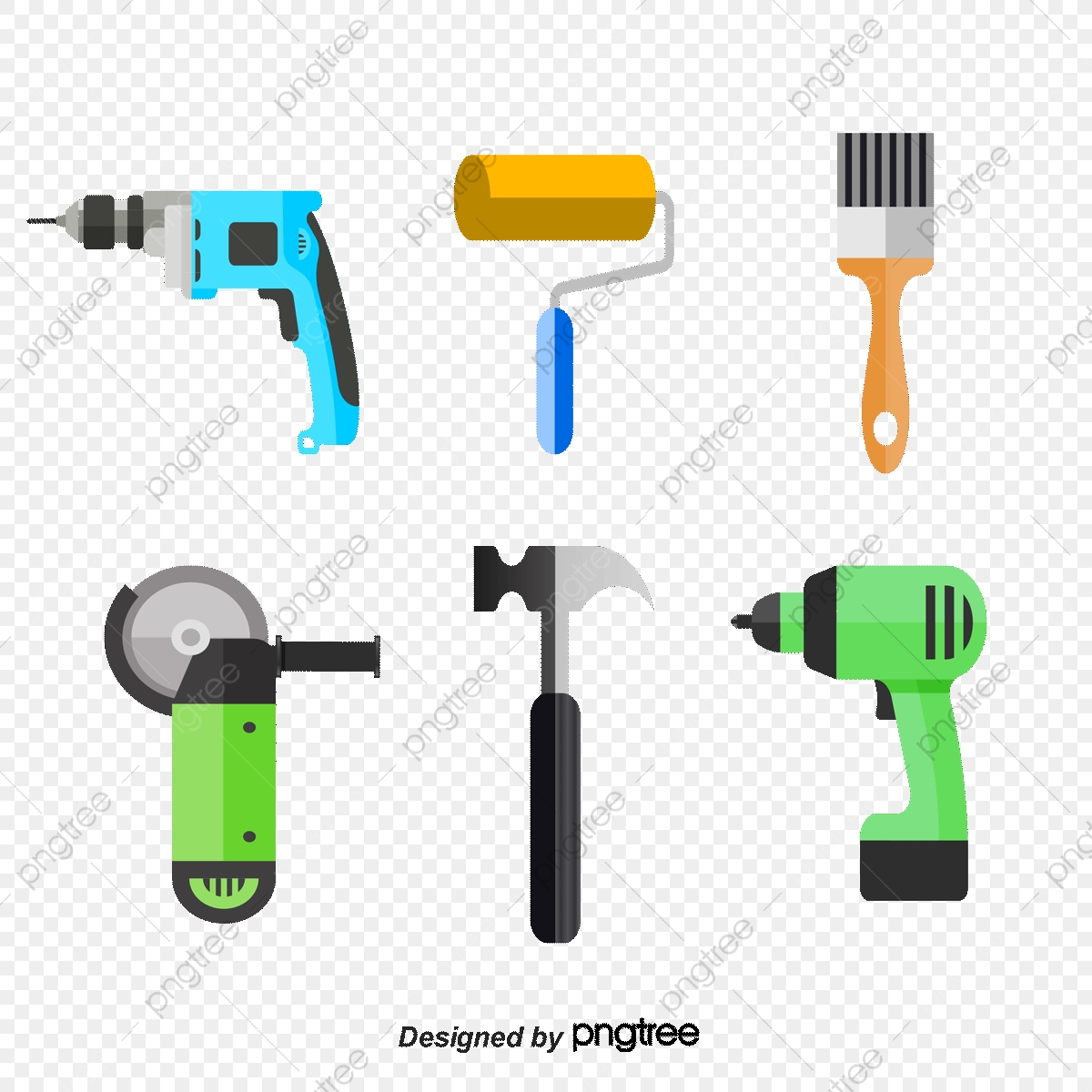 1200x1200 Construction Tools Icon Vector Material, Mark, Drill, Shopping