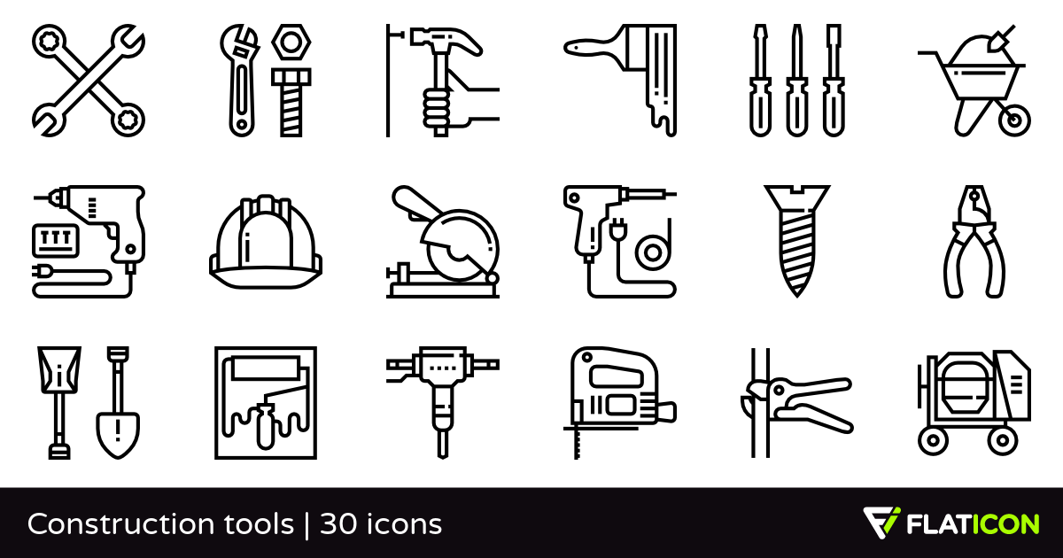 1200x630 Construction Tools Free Icons