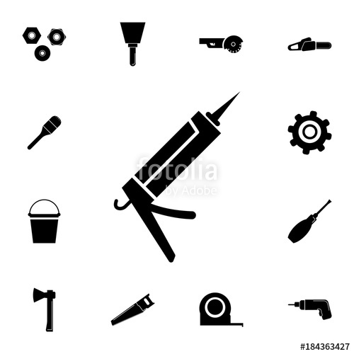 500x500 Glue Gun Icon Set Of Construction Tools Icons Web Icons Premium