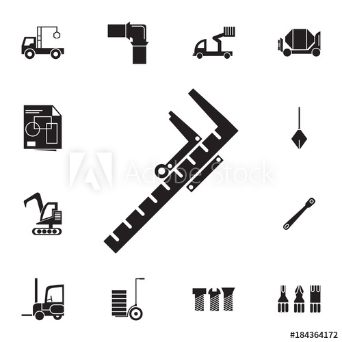 500x500 Caliper Icon Set Of Construction Tools Icons Web Icons Premium