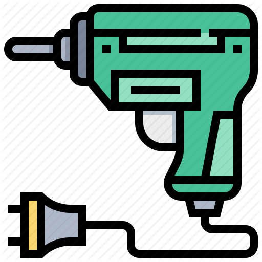 512x512 Construction, Drill, Electric, Tool Icon