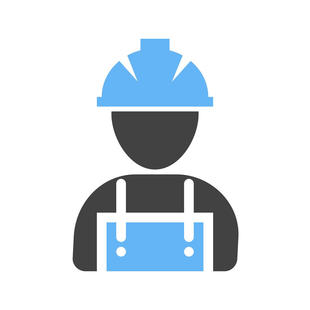 1024x1024 Construction Worker Blue Black Icon