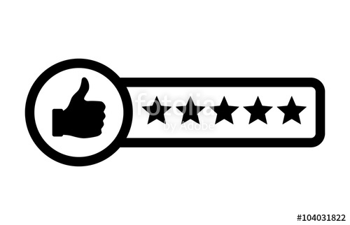 500x322 Consumer Or Customer Product Rating Flat Icon For Apps