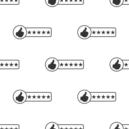 450x450 Consumer Or Customer Product Rating Icon Seamless Pattern On White