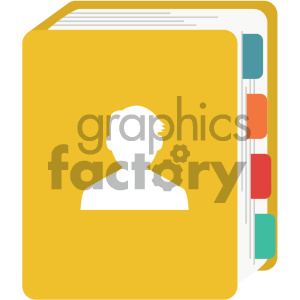 300x300 Contact Book Vector Flat Icon Clipart Royalty Free Gif, Png