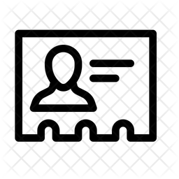 256x256 Contact Card Icon Of Line Style