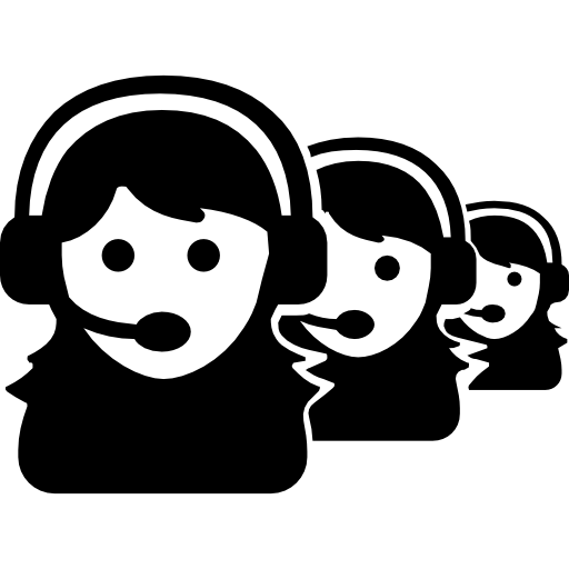 512x512 Call Center Female Workers Icons Free Download