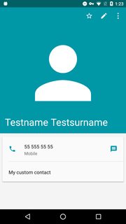 180x320 Android Contacts