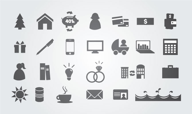 670x400 Vector Phone Icon For Resume Images