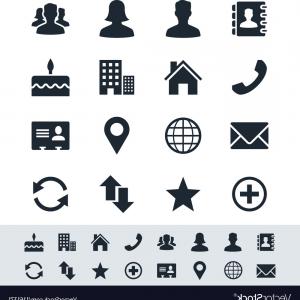300x300 Contact Icon Set Simplicity Theme Vector Hoodamath