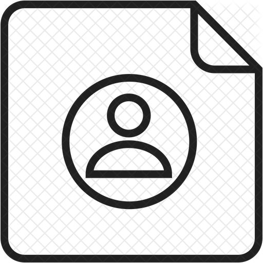 512x512 Contact Information Icon Of Line Style