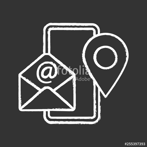 500x500 Contact Information Chalk Icon Stock Image And Royalty Free