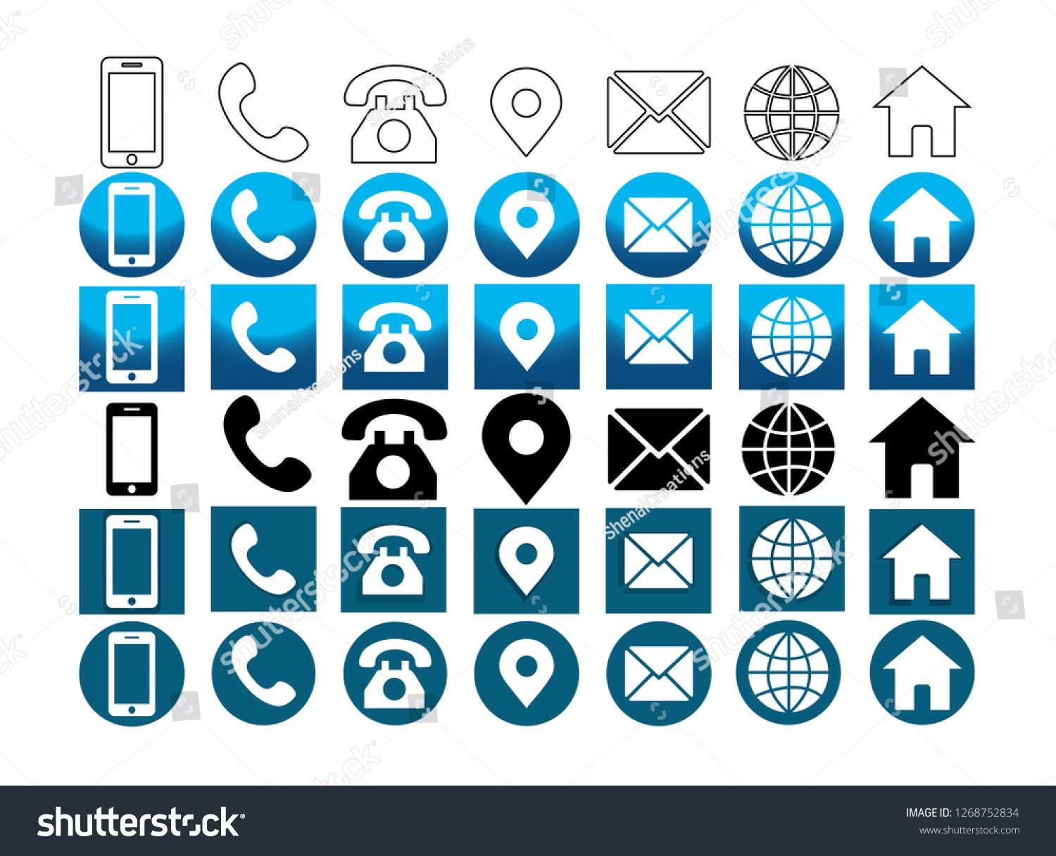 Contact Information Icon at Vectorified.com | Collection of Contact ...