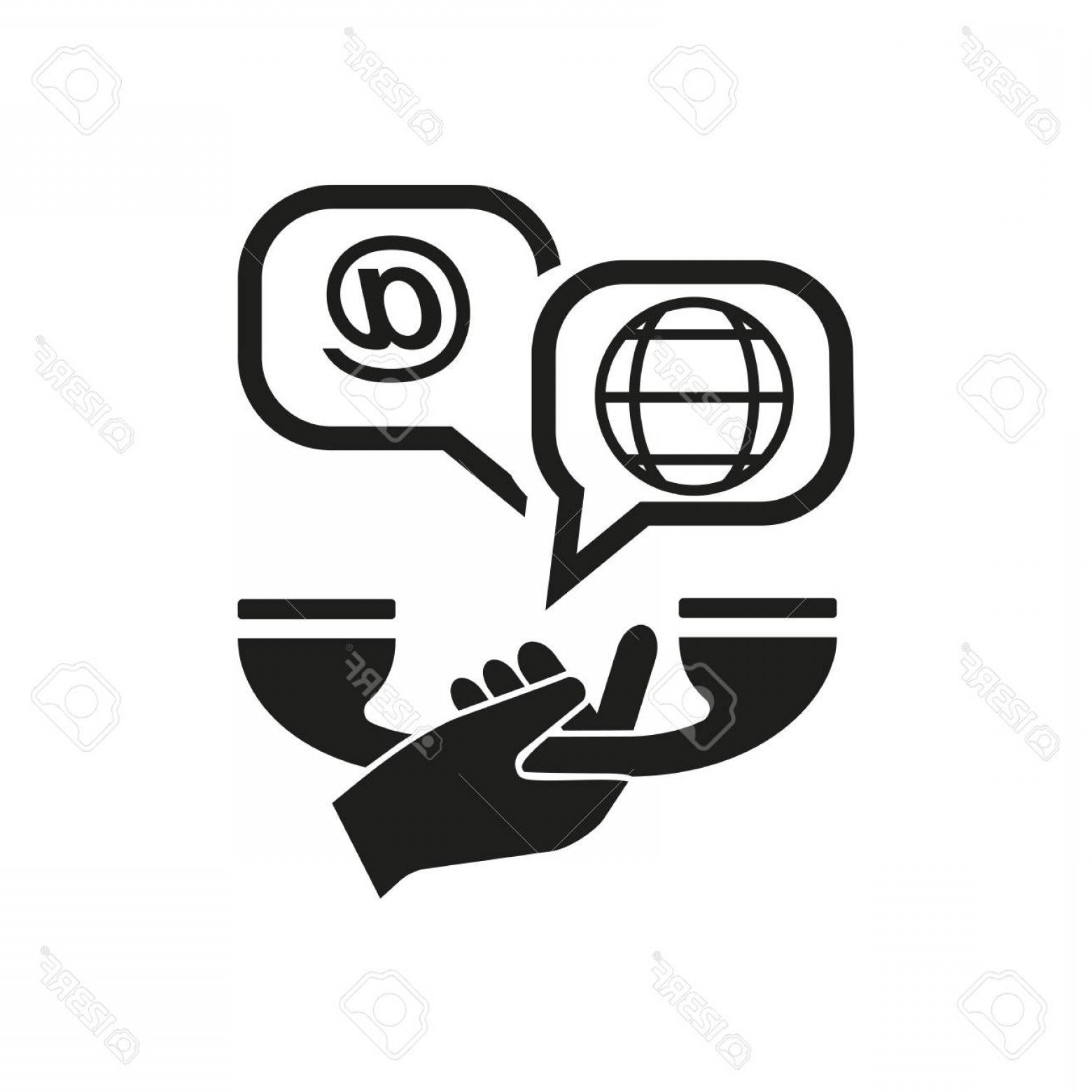 1560x1560 Photostock Vector Contact Information Vector Icon Hoodamathrun