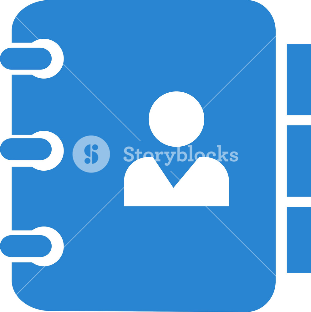 994x1000 Contact List Simplicity Icon Royalty Free Stock Image