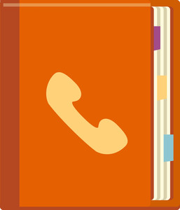 257x300 Funky Contact List Icon Royalty Free Stock Image