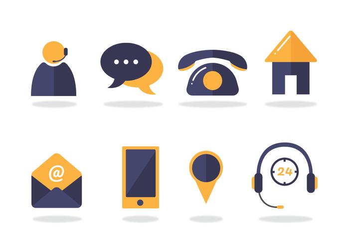 700x490 Contact Me Icon Vector Pack