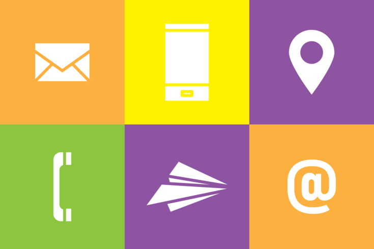 735x490 Contact Me Icon Vectors